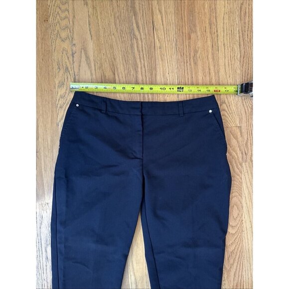 Jones New York Grace Ankle Pants Size 6 Women's Slim Fit Navy Blue - Picture 12 of 14